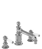 Arcade White Lever Widespread Lavatory Faucet