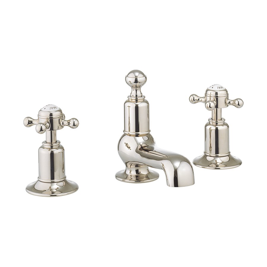 Belgravia Low Spout Widespread Bathroom Faucet with Cross Handle ...