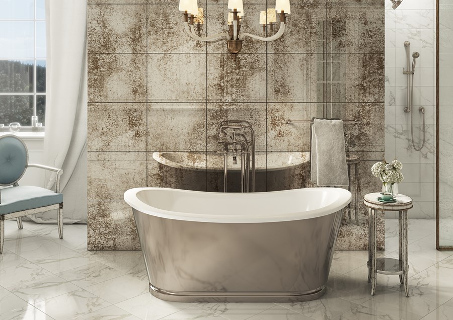 Berea Floor Mount Tub Filler with Handshower Luxury bathrooms