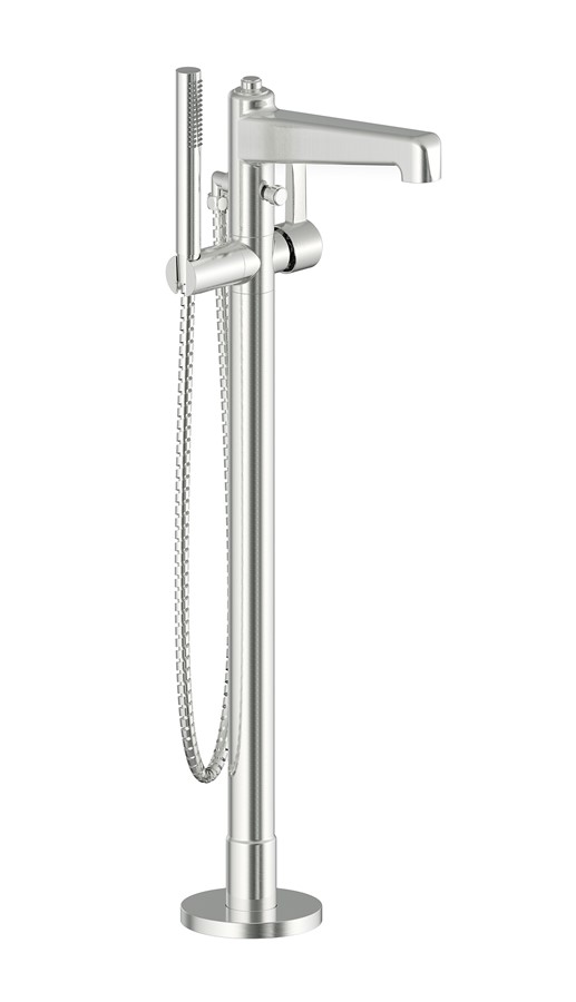 Darby Floor Mount Tub Filler with Handshower Luxury bathrooms