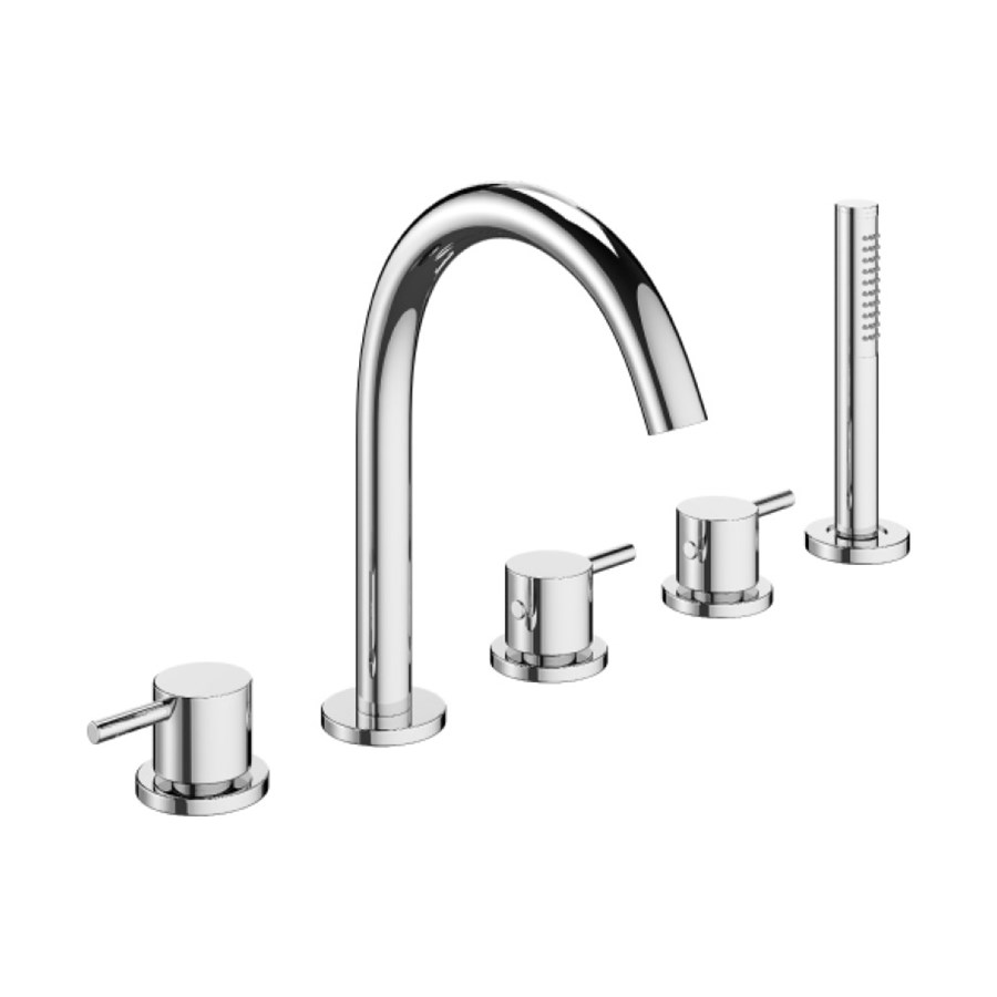 MPRO Deck Mount Bathtub Faucet with Handshower | Luxury bathrooms ...