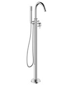 M Pro Floor Mount Exposed Single Hole Tub Filler with Handshower