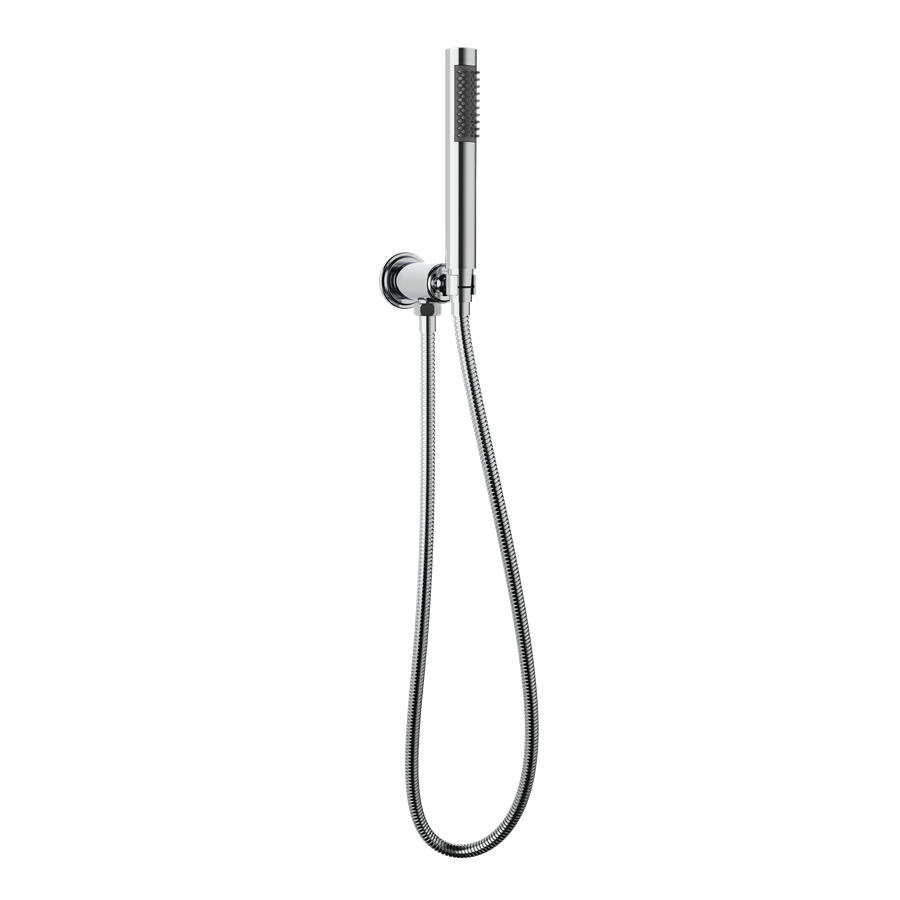Darby Handshower with Hose and Bracket with Outlet (Polished Chrome