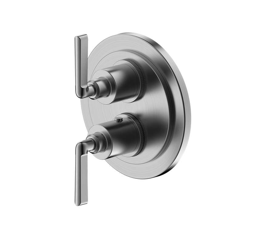 Fenmore Dual Handle Thermostatic Trim With Volume Control and Diverter