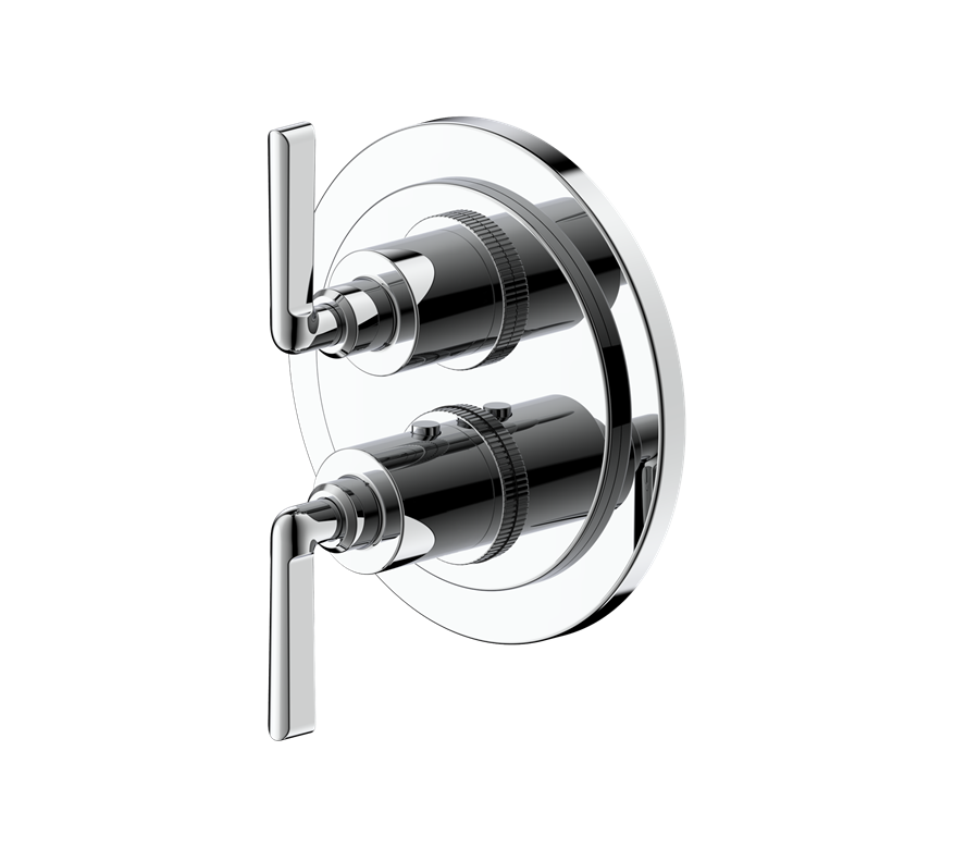 Fenmore Dual Handle Thermostatic Trim With Volume Control and Diverter