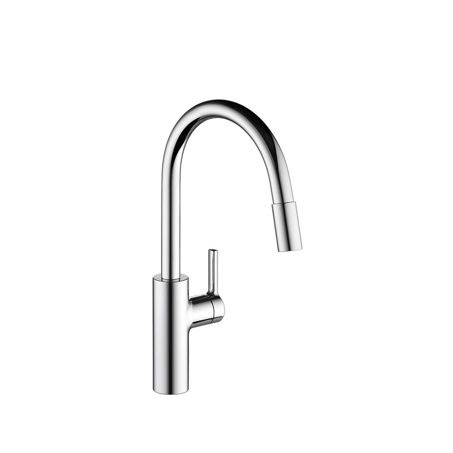 KWC Luna E Single-hole Kitchen Faucet with pull-out Spray - High arc ...