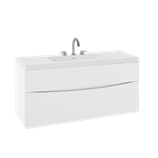 MPRO 48 inch vanity - Matte white with Smith basin