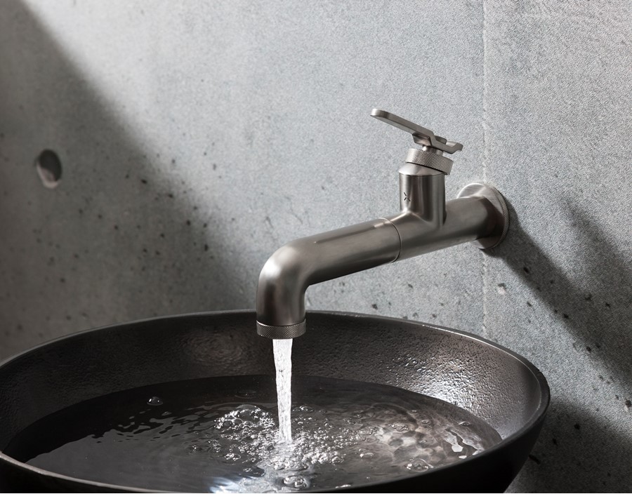 UNION Single Hole Wall Mount Basin Bathroom Faucet with Lever Handle