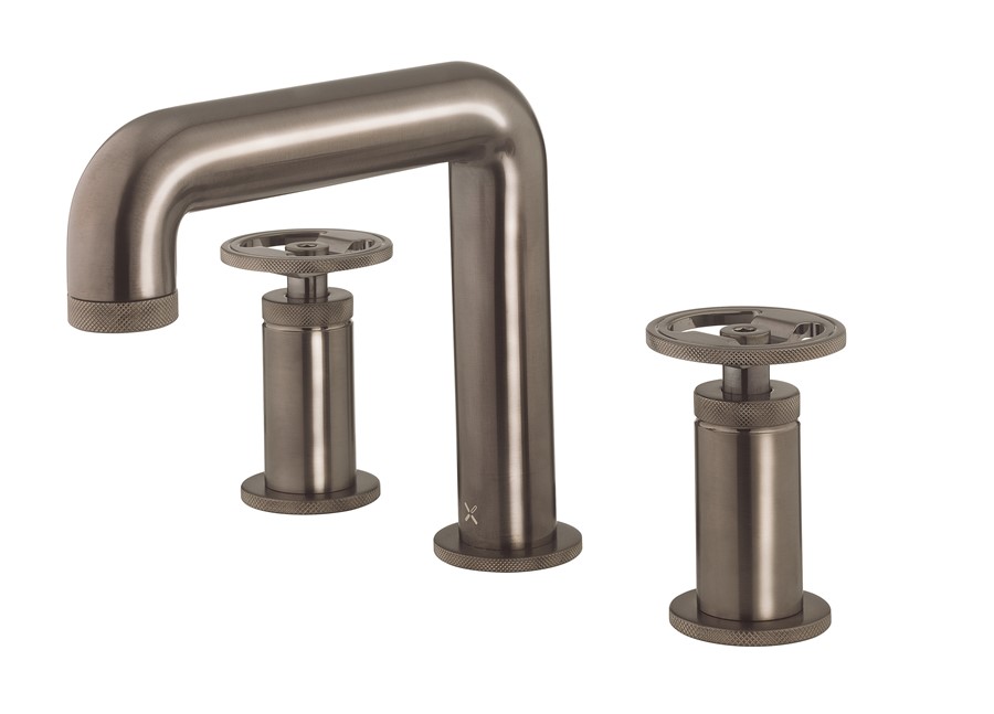 UNION Widespread Basin Bathroom Faucet with Round Handle Luxury