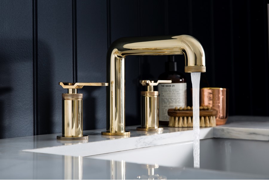 UNION Widespread Basin Bathroom Faucet with Lever Handle | Luxury ...