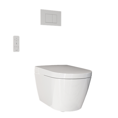 pk Huis Metafoor Ressa X2 Wall-Hung Spa Toilet (White) | SKU US-RS200WHSET | Crosswater  Bathrooms