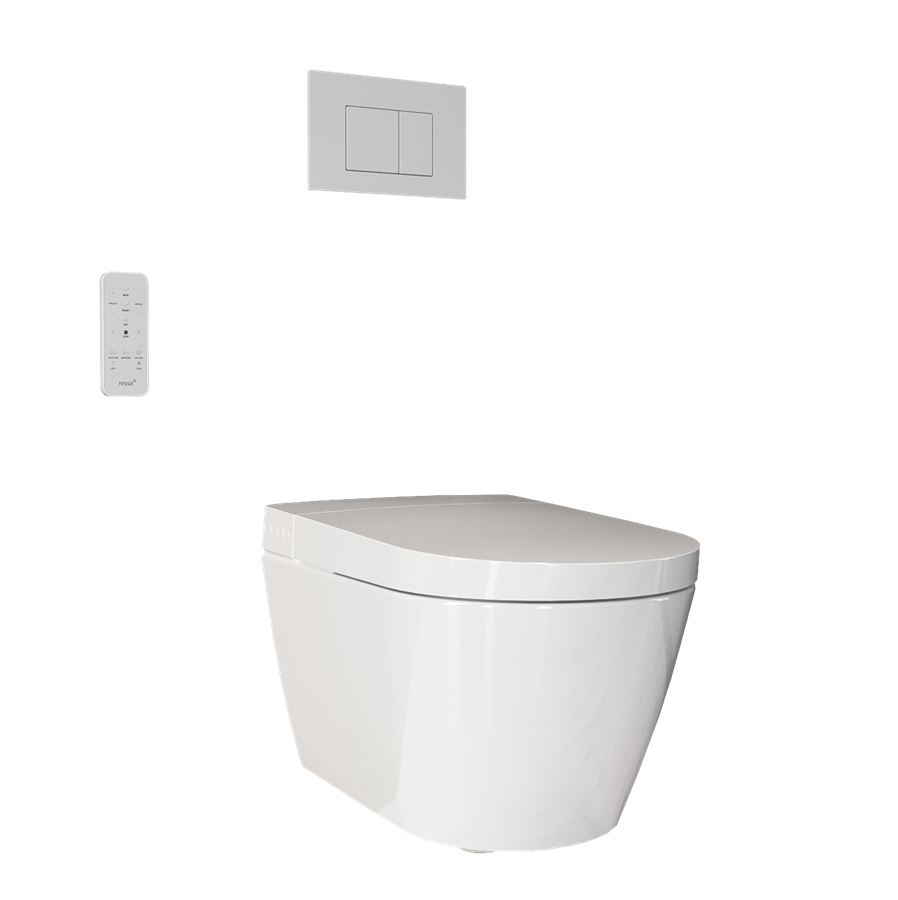 Ressa X2 Wall-Hung Spa Toilet (White) | SKU US-RS200WHSET | Crosswater ...