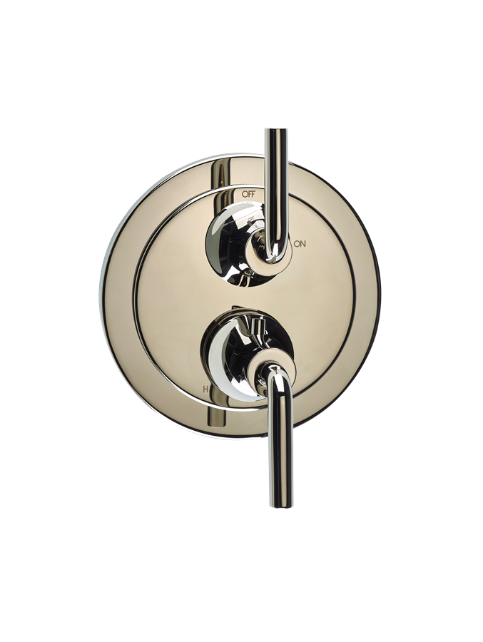 Taos Dual Control Thermostatic Valve Trim with Volume Control Luxury