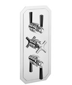 Waldorf Black Lever 2000 Thermostatic Trim with 2 Integrated Volume Controls