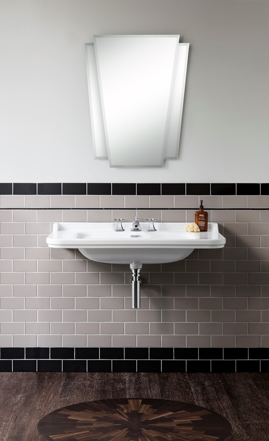 Waldorf Low Spout Widespread Bathroom Faucet with Cross Handle Luxury